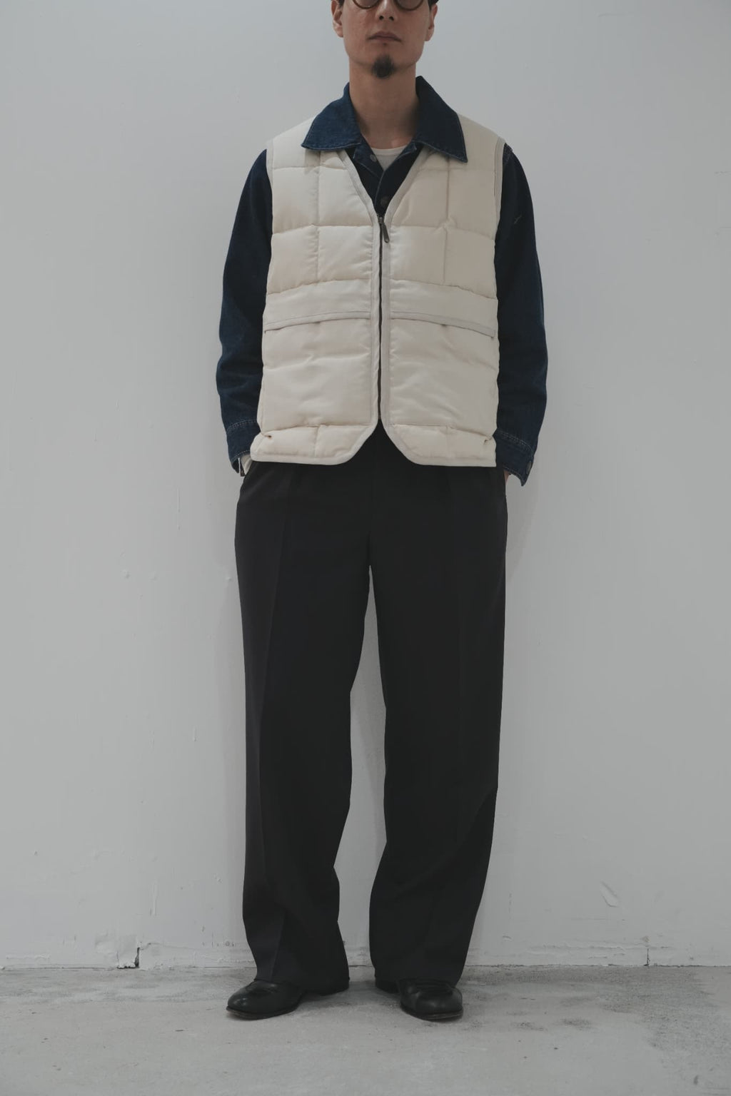 YE OLDE AND NEWMAN -RANDONNEUR- "DOWN VEST" [SAND BEIGE]