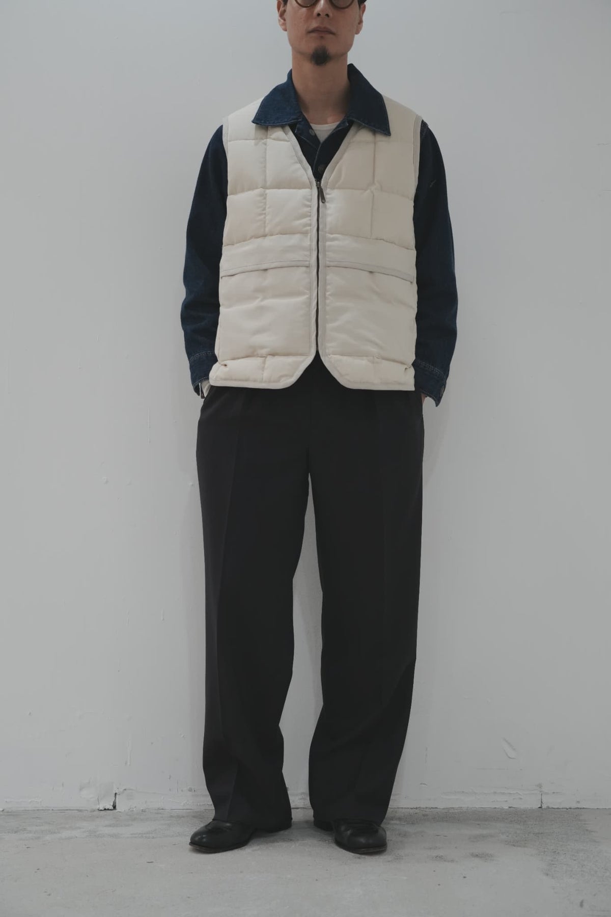 YE OLDE AND NEWMAN -RANDONNEUR- "DOWN VEST" [SAND BEIGE]