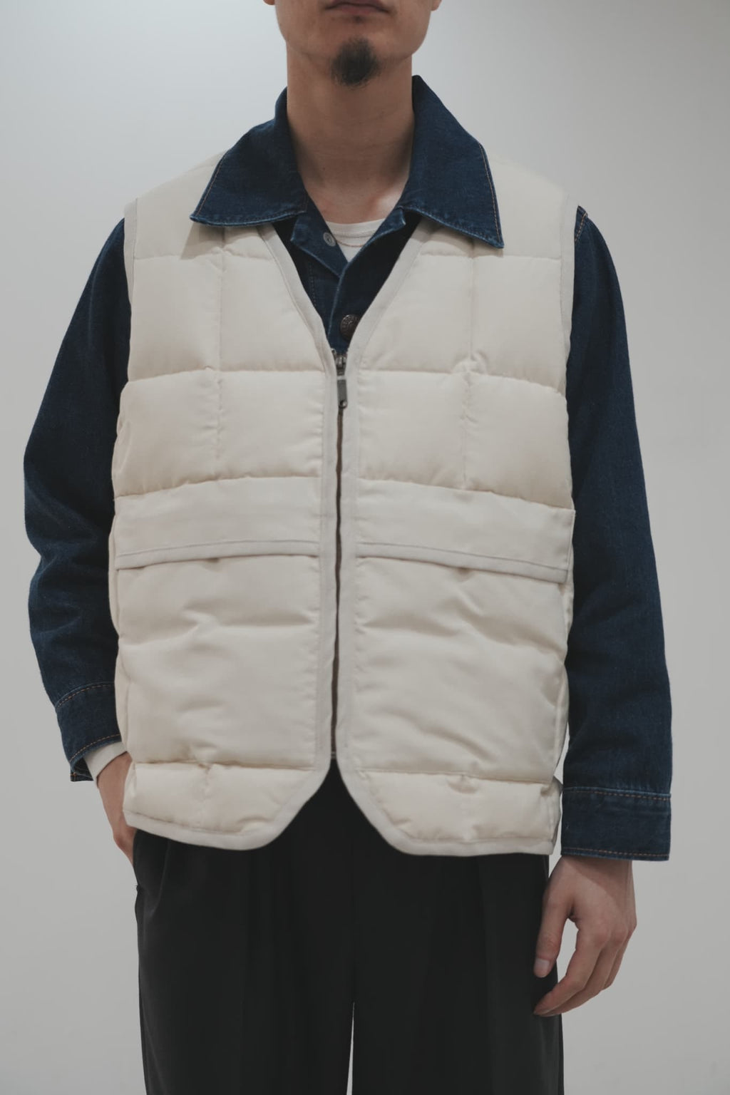 YE OLDE AND NEWMAN -RANDONNEUR- "DOWN VEST" [SAND BEIGE]