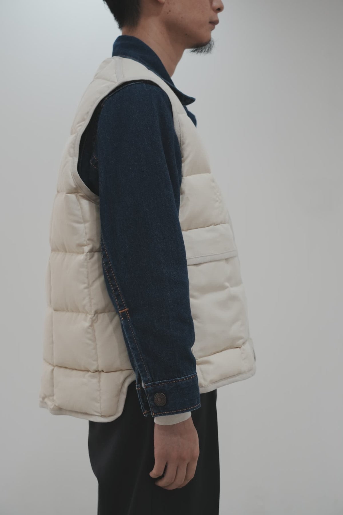 YE OLDE AND NEWMAN -RANDONNEUR- "DOWN VEST" [SAND BEIGE]