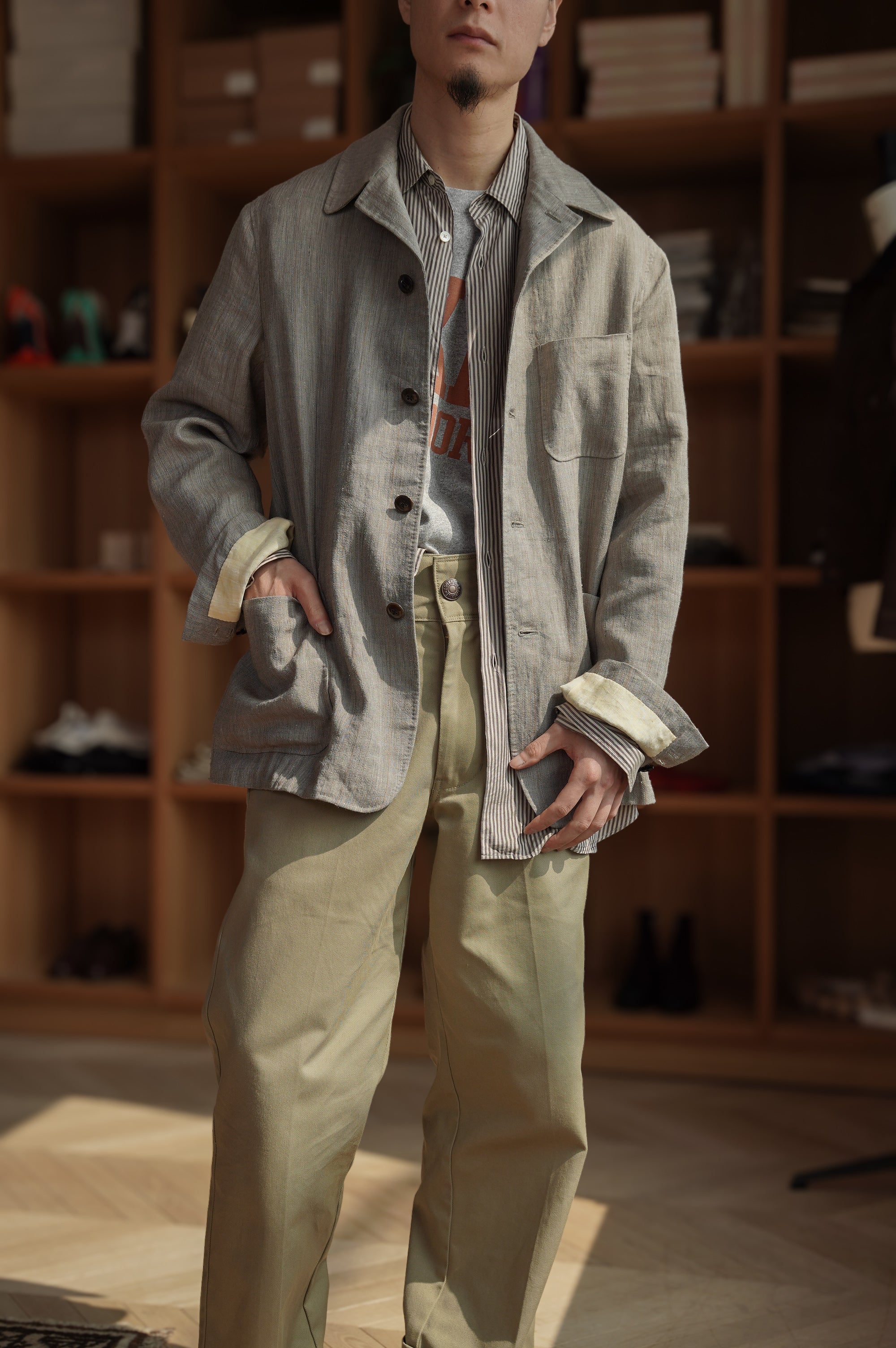 MAATEE&SONS "HENRI" [GREIGE PANE]