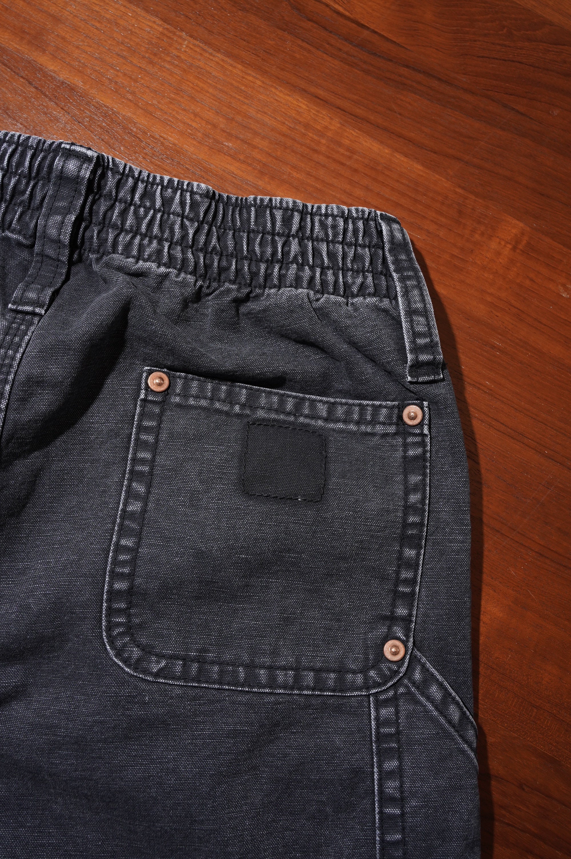 KOOKY ZOO "D.KNEE WORK PANTS" [FADE BLACK]