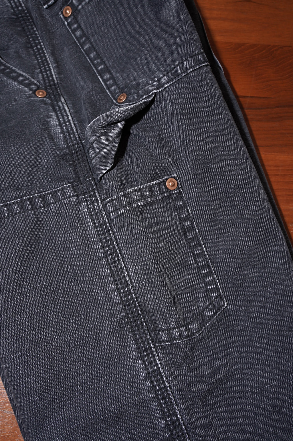 KOOKY ZOO "D.KNEE WORK PANTS" [FADE BLACK]