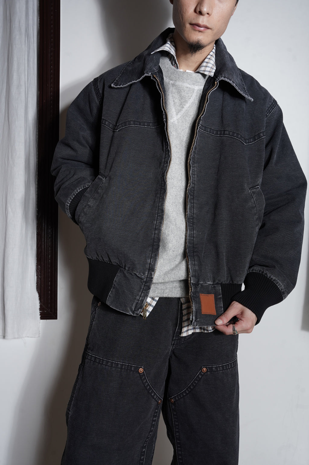 KOOKY ZOO "SANTFE JACKET" [FADE BLACK]