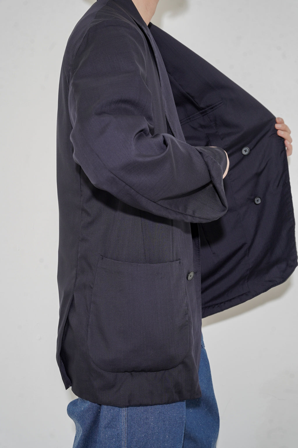 MAATEE&SONS "H WOOL MUSOU GATHER JACKET" [NAVY]