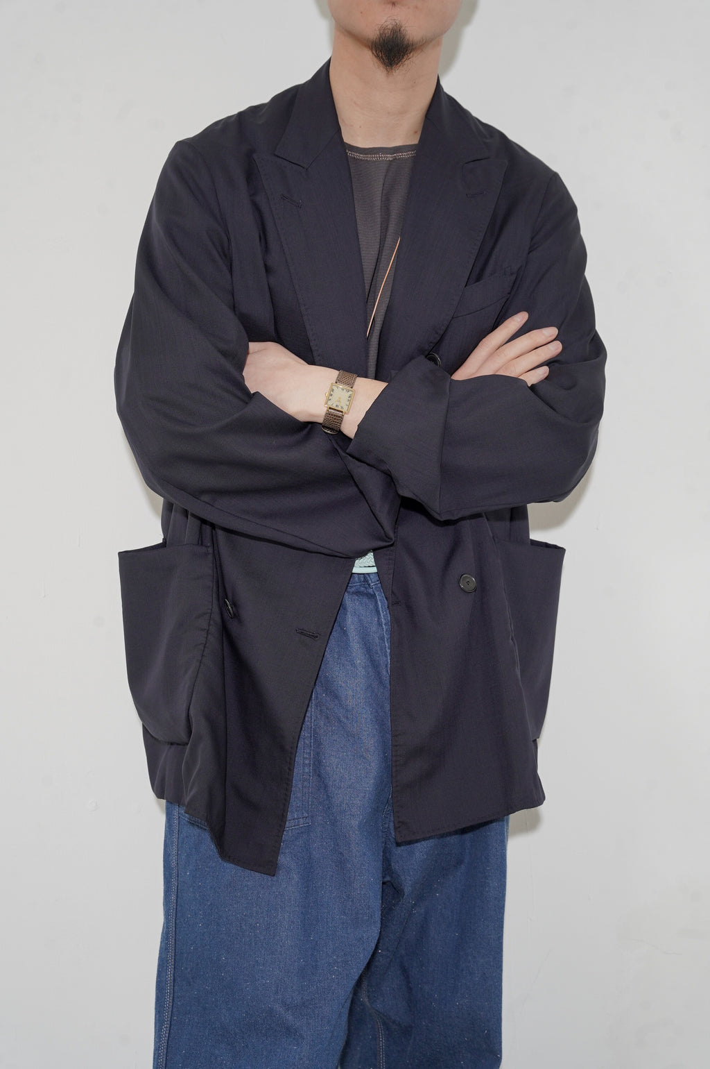 MAATEE&SONS "H WOOL MUSOU GATHER JACKET" [NAVY]