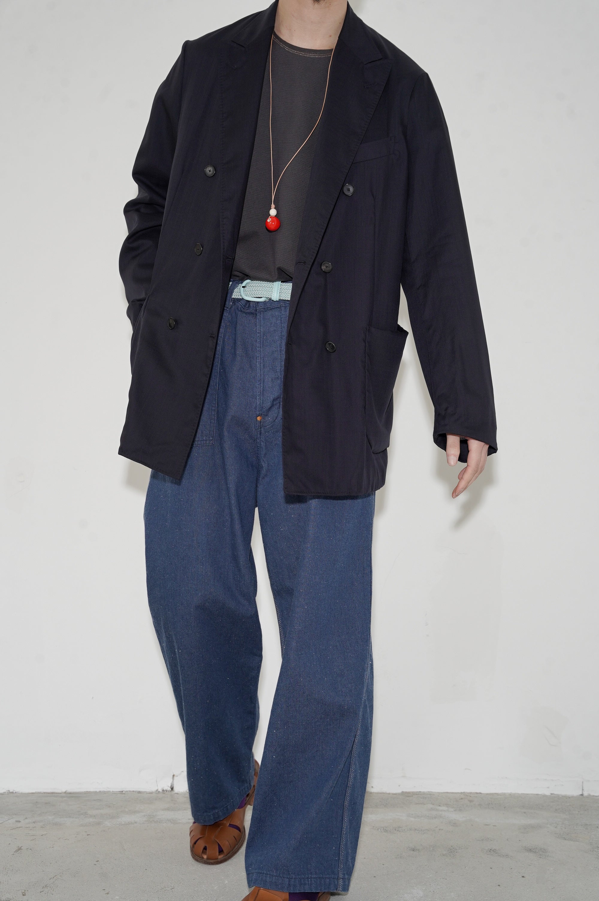 MAATEE&SONS "H WOOL MUSOU GATHER JACKET" [NAVY]