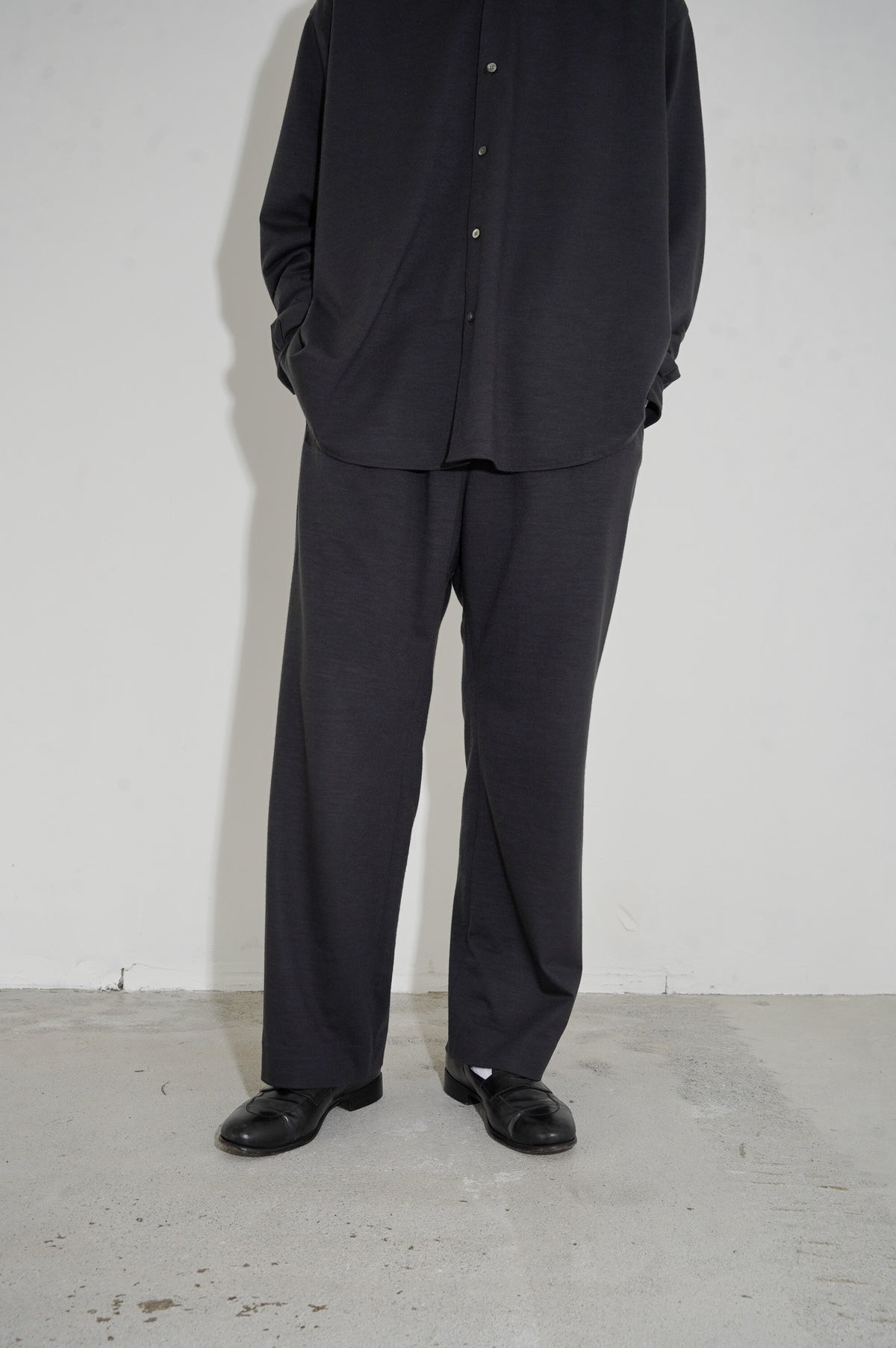KANEMASA PHIL. "36G cashmere easy pants [Goose Grey]