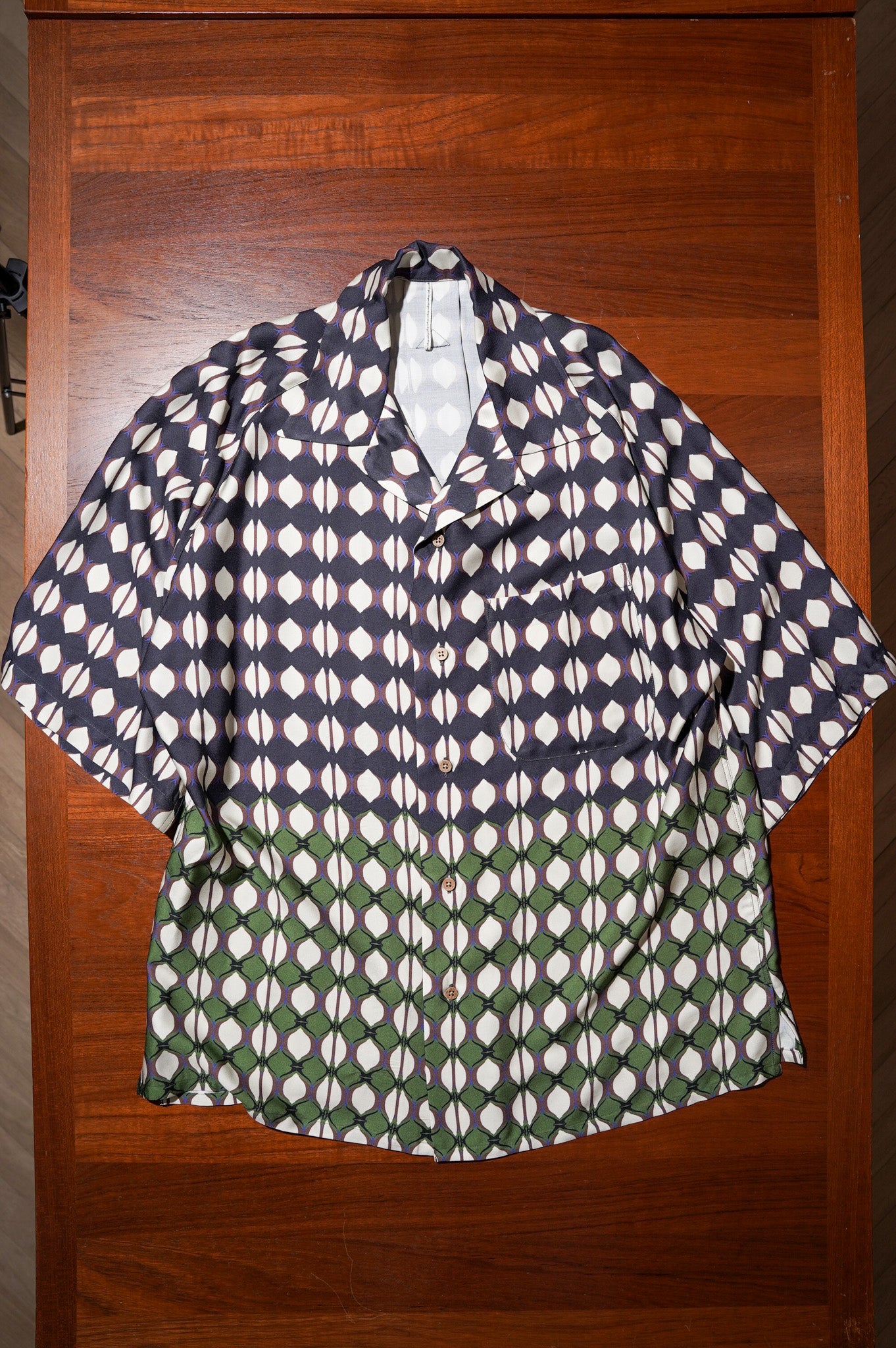 m's braque "ALOHA SHIRT" [NAVY]