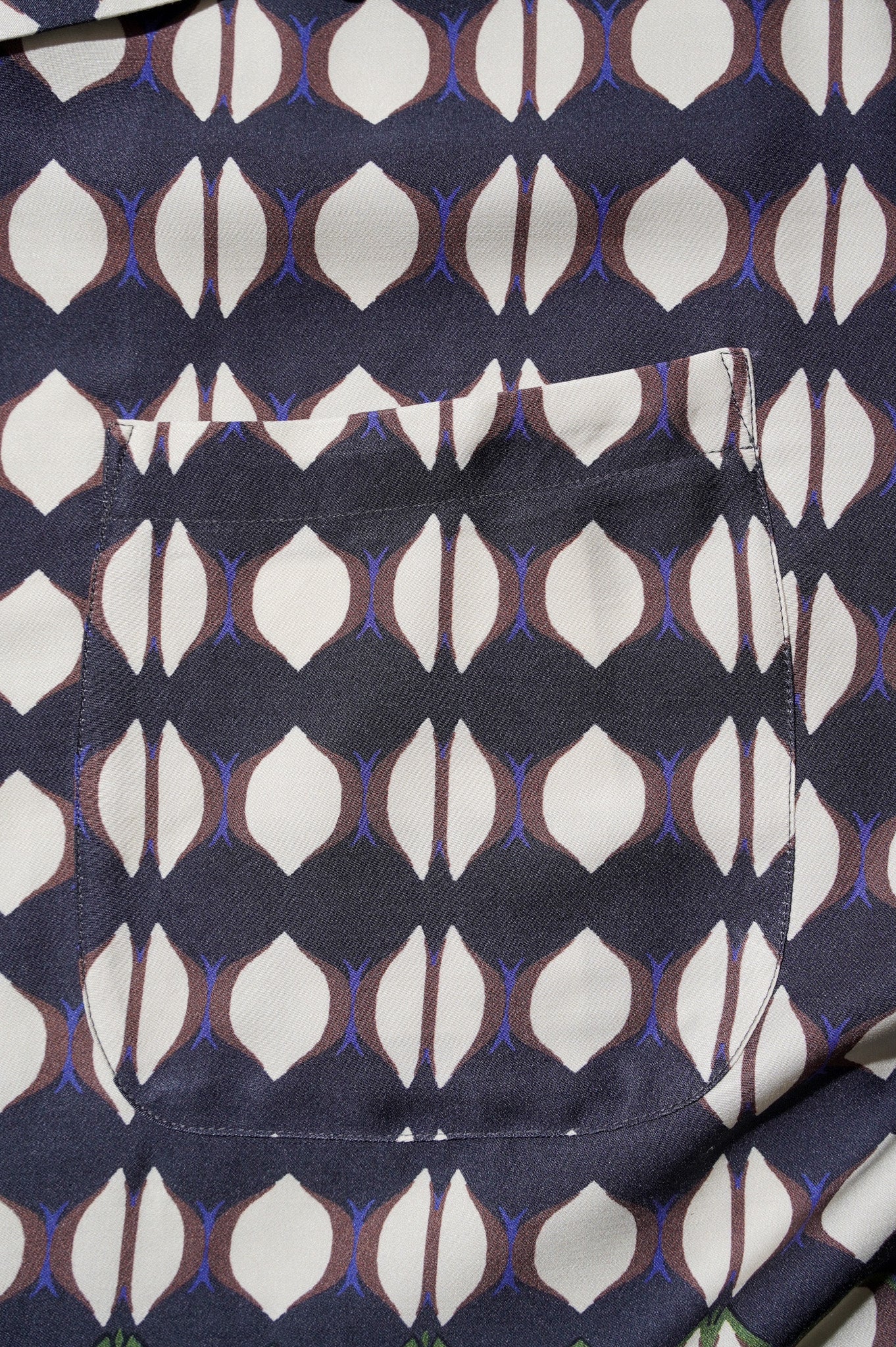 m's braque "ALOHA SHIRT" [NAVY]