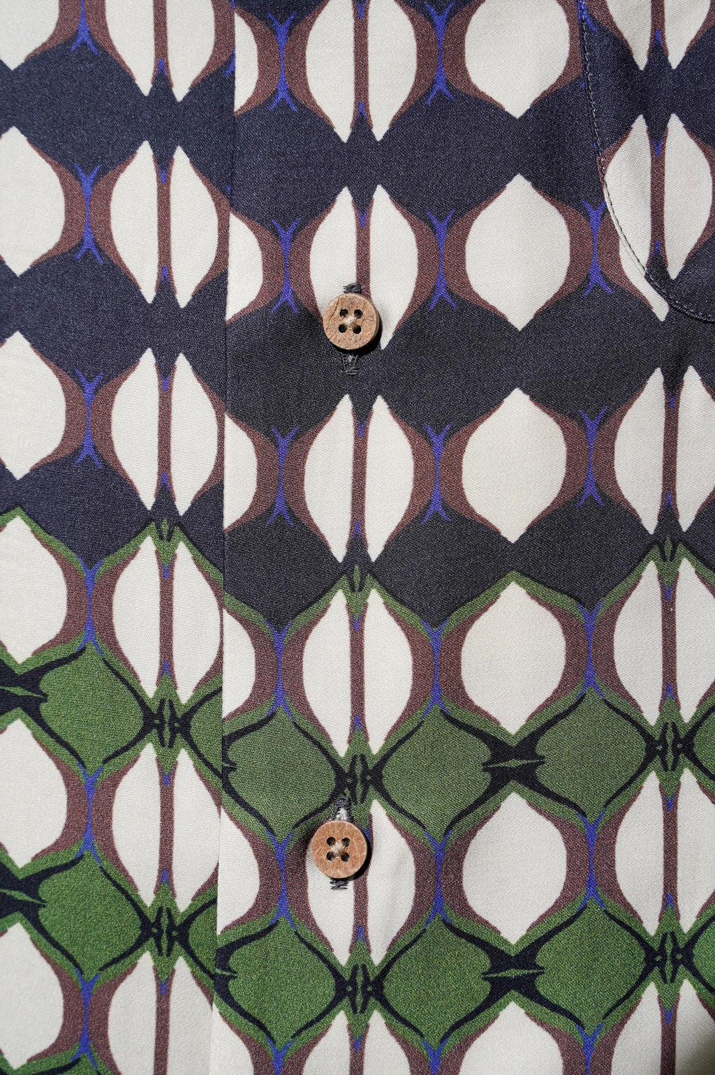 m's braque "ALOHA SHIRT" [NAVY]