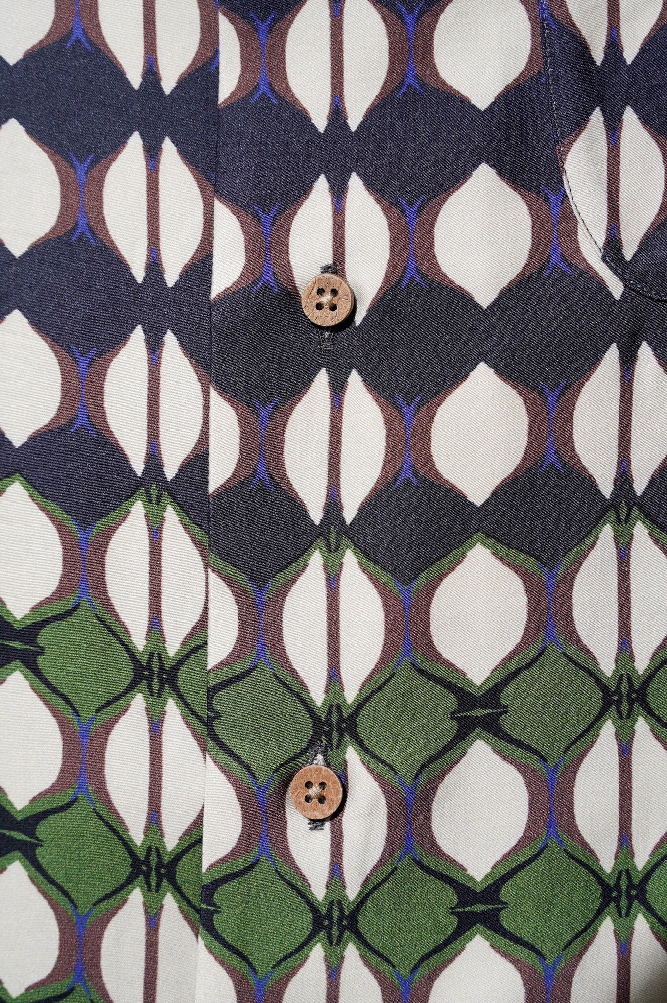 m's braque "ALOHA SHIRT" [NAVY]