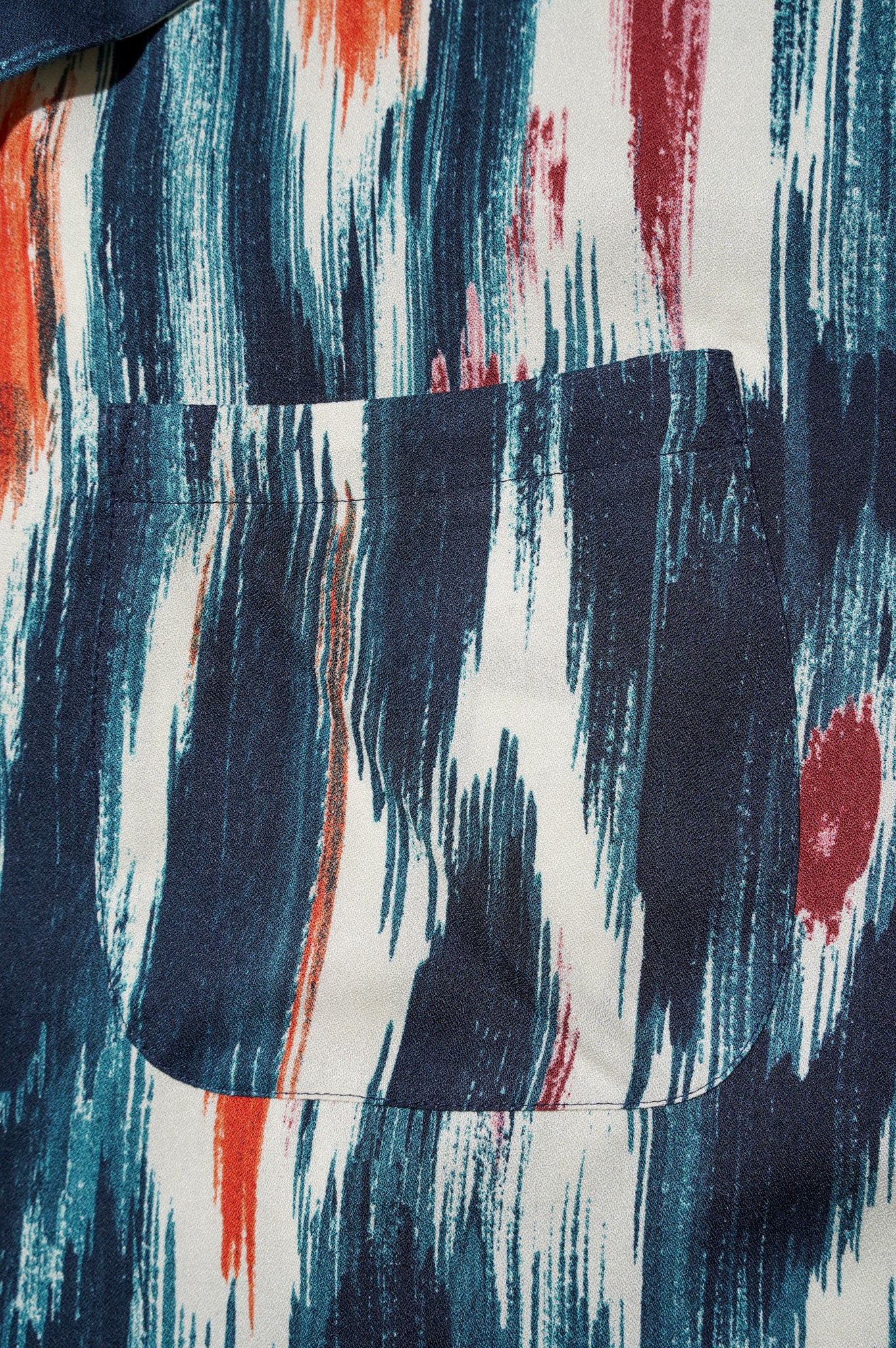 m's braque "ALOHA SHIRT" [BLUE × RED]