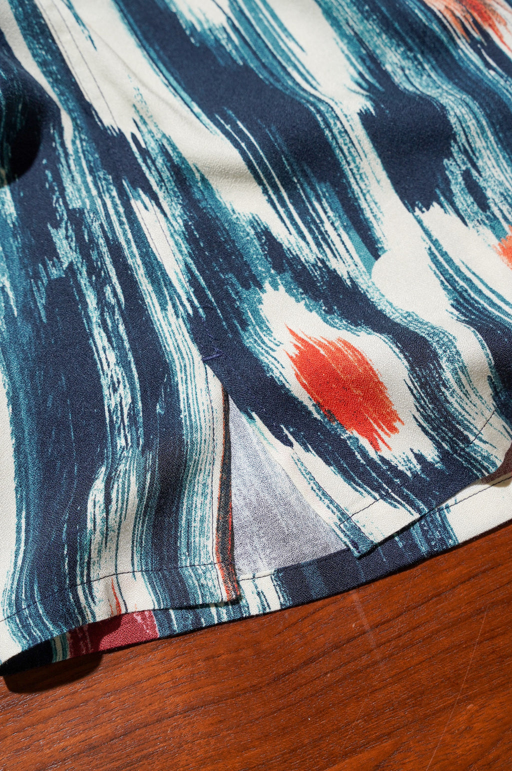m's braque "ALOHA SHIRT" [BLUE × RED]