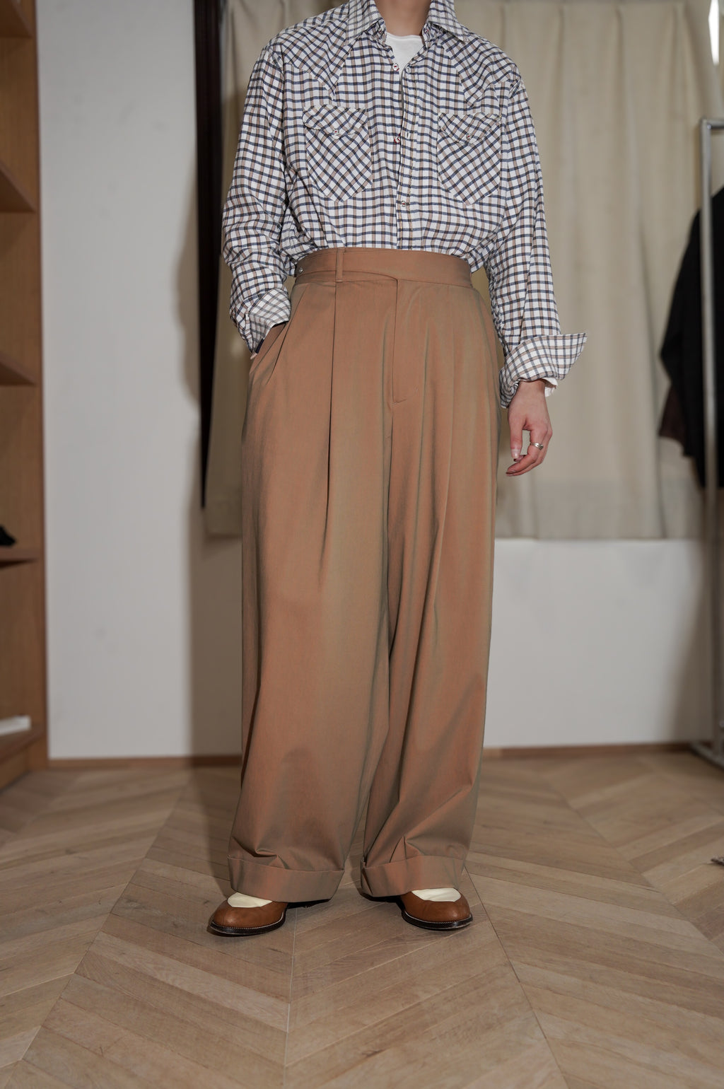 KANEMASA PHIL. "46G SOLARO GURKHA PANTS" [KHAKI ORANGE]
