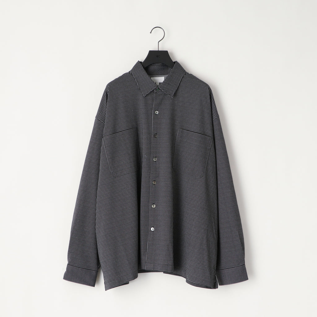 KANEMASA PHIL. "36G CHECK BALISE SHIRT" [BLACK]