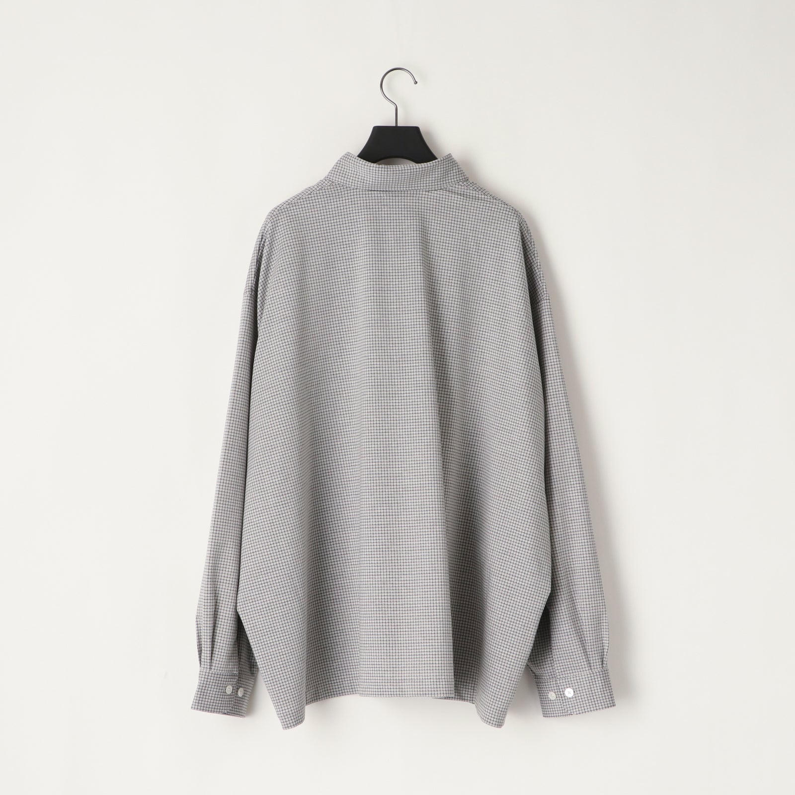 KAMEMASA PHIL. "36G CHECK BALISE SHIRT" [WHITE]