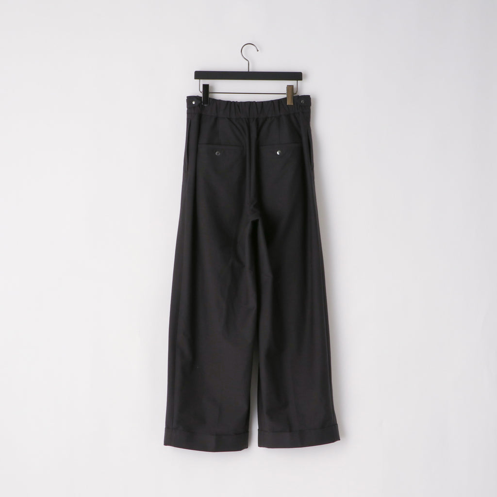 KANEMASA PHIL. "46G SOLARO GURKHA PANTS" [CHARCOAL BLACK]